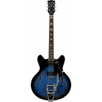 Vox Bobcat V90 Bigsby Sapphire Blue - Vue 1