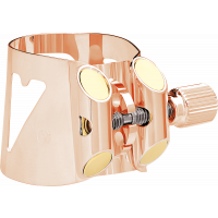 Vandoren Ligature Optimum or rose saxophone alto + couvre bec plastique - Vue 1