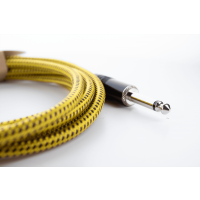 Cordial Câble guitare jack 3 m tweed jaune - Vue 7