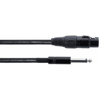 Cordial Câble audio XLR femelle / jack mono 5 m - Vue 1