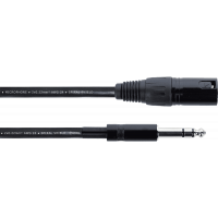 Cordial Câble audio XLR mâle / jack stéréo - 50 cm - Vue 1