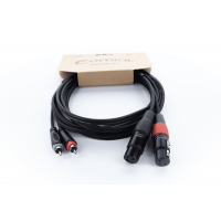Cordial Câble audio double XLR femelle / RCA 1,5 m - Vue 3