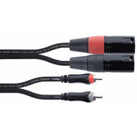 Cordial Câble audio double XLR mâle / RCA 1 m - Vue 1