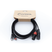 Cordial Câble audio double XLR mâle / RCA 1 m - Vue 3