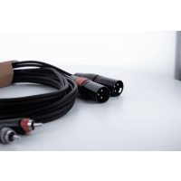 Cordial Câble audio double XLR mâle / RCA 1 m - Vue 5