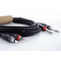 Cordial Câble audio double jack mono - RCA 1 m - Vue 5