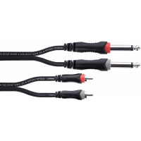 Cordial Câble audio double jack mono - RCA 1,5 m - Vue 1