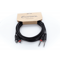 Cordial Câble audio double jack mono - RCA 1,5 m - Vue 3