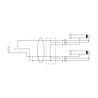 Cordial Câble Y bretelle jack stéréo femelle / 2 jacks mono mâles 30 cm - Vue 2