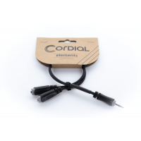 Cordial Câble Y bretelle mini-jack stéréo/2 mini-jacks stéréo femelles 30 cm - Vue 3