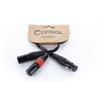 Cordial Câble Y bretelle XLR femelle / 2 XLR mâle 30 cm - Vue 3