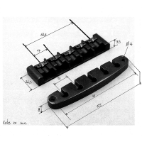 Lutherie BB300 kit chevalet + cordier basse 5 cordes noir satin - reconditionné - Vue 3