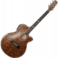 Takamine TSP100 Thinline FXC, cutaway électro-acoustique, Vintage Tobacco - Vue 2