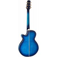 Takamine TSP100 Thinline FXC, cutaway électro-acoustique, Dark Blue Sunburst - Vue 3