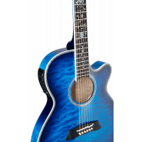 Takamine TSP100 Thinline FXC, cutaway électro-acoustique, Dark Blue Sunburst - Vue 4
