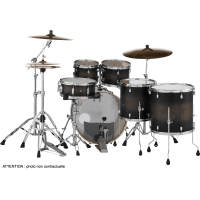 Pearl Decade Maple rock 6 fûts Satin Black Burst - Vue 4