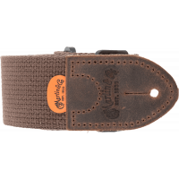 C.F. Martin Tissu avec attaches cuir, marron - Vue 1