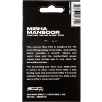 Dunlop Misha Mansoor Delrin Flow 0,65 mm, sachet de 6 médiators - Vue 2