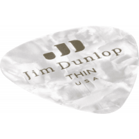 Dunlop Genuine Celluloid Classic, Player's Pack de 12, perloid white, thin - Vue 5