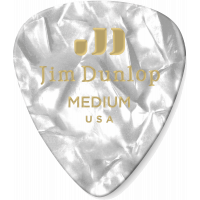 Dunlop Genuine Celluloid Classic, Player's Pack de 12, perloid white, medium - Vue 3