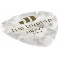 Dunlop Genuine Celluloid Classic, Player's Pack de 12, perloid white, heavy - Vue 3