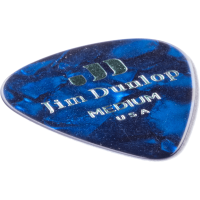 Dunlop Genuine Celluloid Classic, Player's Pack de 12, perloid blue, medium - Vue 5