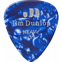 Dunlop Genuine Celluloid Classic, Player's Pack de 12, perloid blue, heavy - Vue 1