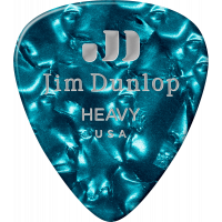 Dunlop Celluloid Turquoise Pearl heavy sachet de 12 médiators - Vue 3