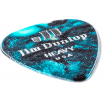 Dunlop Celluloid Turquoise Pearl heavy sachet de 12 médiators - Vue 5