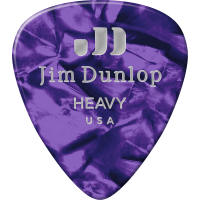 Dunlop Celluloid Purple Perloid heavy sachet de 12 médiators - Vue 3