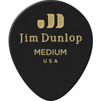 Dunlop Black Teardrop Player's Pack de 12 médiators, medium - Vue 1