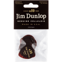 Dunlop Genuine Celluloid Teardrop Player's Pack de 12 médiators, heavy - Vue 1