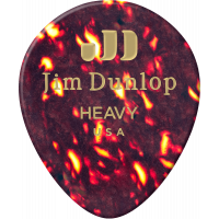 Dunlop Genuine Celluloid Teardrop Player's Pack de 12 médiators, heavy - Vue 3