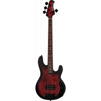 Sterling Stingray RAY34PB, Dark Scarlet Burst Satin - Vue 1