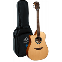 Lâg TLHV10DCE-LB HyVibe 10 Dreadnought Gaucher Pan Coupé Électro-acoustique - Vue 1