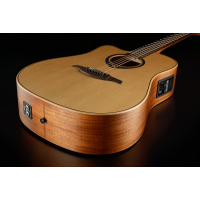 Lâg TLHV10DCE-LB HyVibe 10 Dreadnought Gaucher Pan Coupé Électro-acoustique - Vue 5