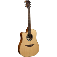 Lâg TLHV10DCE-LB HyVibe 10 Dreadnought Gaucher Pan Coupé Électro-acoustique - Vue 9