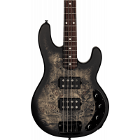 Sterling Stingray RAY34HHPB, 2 Humbuckers, Trans Black Satin - Vue 5