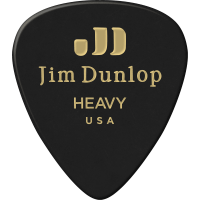 Dunlop Genuine Celluloid Classic, Player's Pack de 12, black, heavy - Vue 1
