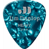 Dunlop Genuine Celluloid Classic, sachet de 72, turquoise, heavy - Vue 1