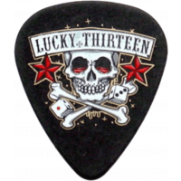Dunlop Lucky 13 Series II, sachet de 36 #11 Skull Dice, black, 1.00 mm - Vue 1