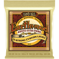 Ernie Ball Earthwood 80/20 bronze custom light /12 cordes 10-48 - Vue 1