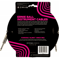 Ernie Ball Cables instrument gaine tissée jack/jack 3m noir/violet - Vue 2