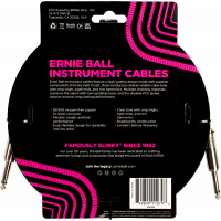 Ernie Ball Cables instrument classic jack/jack 4,5m noir - Vue 2