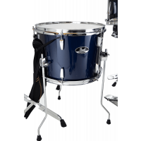 Pearl Roadshow junior 18 Royal Blue Metallic avec pack Sabian Solar 3 cymbales + pied perche - Vue 6