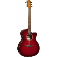 Lâg Tramontane Auditorium Cutaway Electro Special Edition red burst - Vue 1