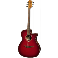 Lâg Tramontane Auditorium Cutaway Electro Special Edition red burst - Vue 3