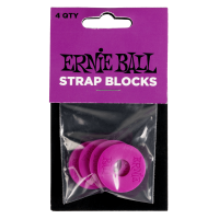 Ernie Ball Pack de 4 strap blocks violet - Vue 2