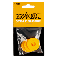 Ernie Ball Pack de 4 strap blocks orange - Vue 2