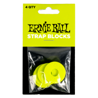 Ernie Ball Pack de 4 strap blocks vert - Vue 2